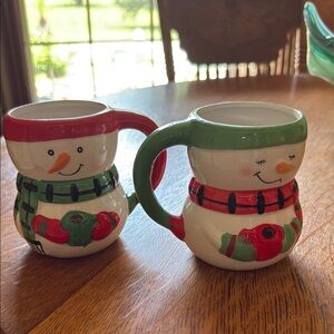 Bay Island Festive Red and Green Ceramic Mugs